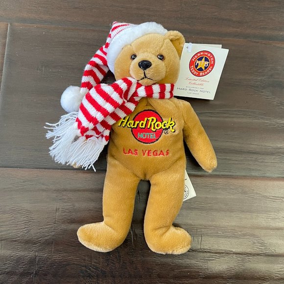 Herrington Teddy Bears Other - NWT Herrington Hard Rock Hotel Las Vegas Limited Edition 2003 Holiday Teddy Bear